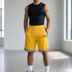 NBA Gold Athletic Men's Shorts
